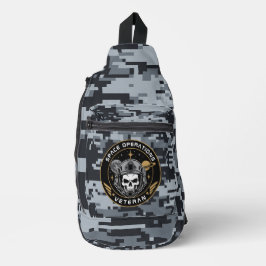 Tactische Schedel Veteraan van de Ruimte-operaties Sling Bag