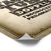 Tactische schildpad Doppel Bock Poster (Hoek)