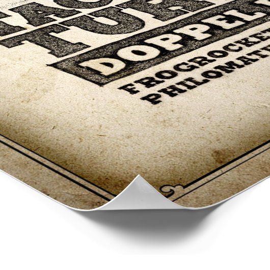 Tactische schildpad Doppel Bock Poster (Hoek)