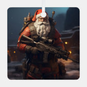 Tactische Sinterklaas vakantie Metalen Ornament (Voorkant)