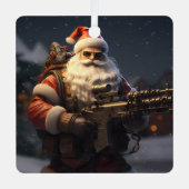 Tactische Sinterklaas vakantie Metalen Ornament (Voorkant)