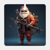 Tactische Sinterklaas vakantie Metalen Ornament (Voorkant)