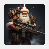 Tactische Sinterklaas vakantie Metalen Ornament (Voorkant)