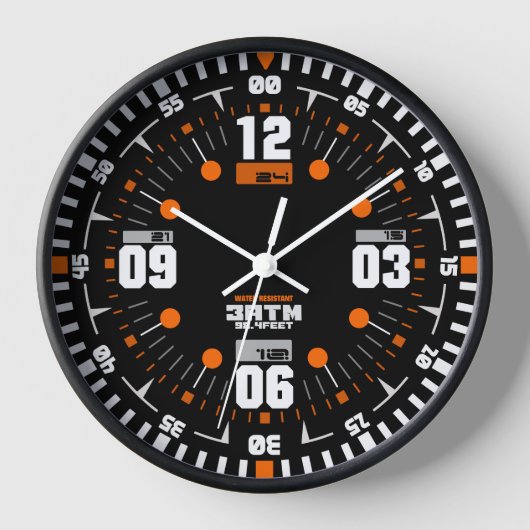 Tactische sport, militair, modern zwart horloge (Voorkant)