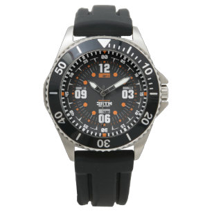 Tactische sport, militair, modern zwart horloge