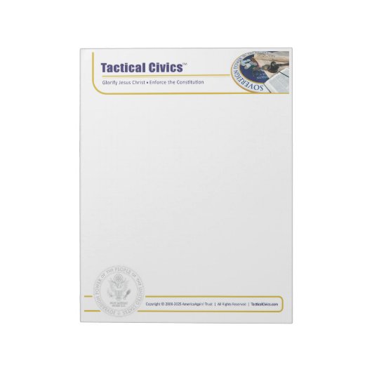 Tactische Stadssamenleving™ 5.5" x 6" Notitieblok (Linkerzijde)