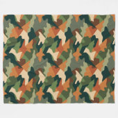 Tactische Trench camouflage Fleece Deken (Voorkant (Horizontaal))