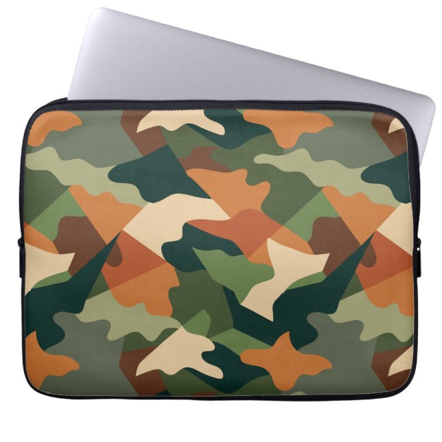 Tactische Trench camouflage Laptop Sleeve (Voorkant)