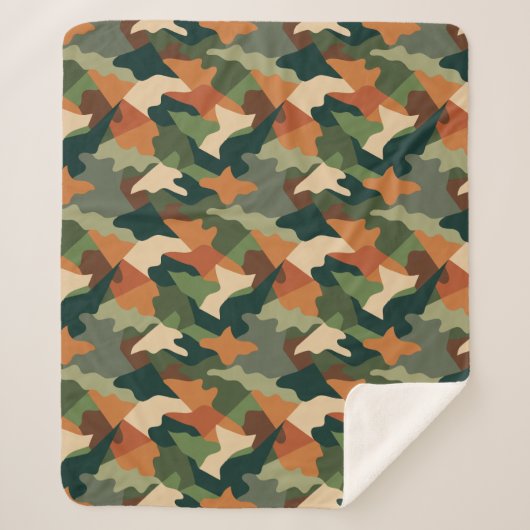 Tactische Trench camouflage Sherpa Deken (Voorkant)