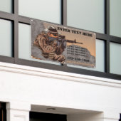 Tactische vuurwapentrainingschool aanpassen  spandoek (Buitenkant Gebouw)