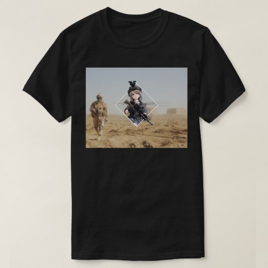 Tactische Waifu T-shirt (Design voorkant)