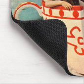 Tacup rijden in de jaren '60 op het pretpark muismat (Hoek)