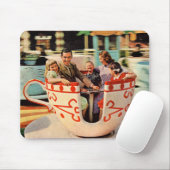 Tacup rijden in de jaren '60 op het pretpark muismat (Met muis)