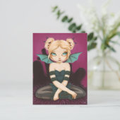 Tad Batty - bat fairy briefkaart (Staand voorkant)