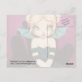 Tad Batty - bat fairy briefkaart (Achterkant)