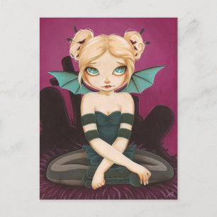 Tad Batty - bat fairy briefkaart