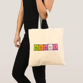 Tadashi periodieke lijstnaam canvas tas (Voorkant (product))