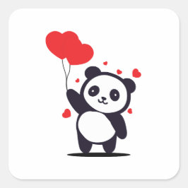 Taddy Love Vierkante Sticker