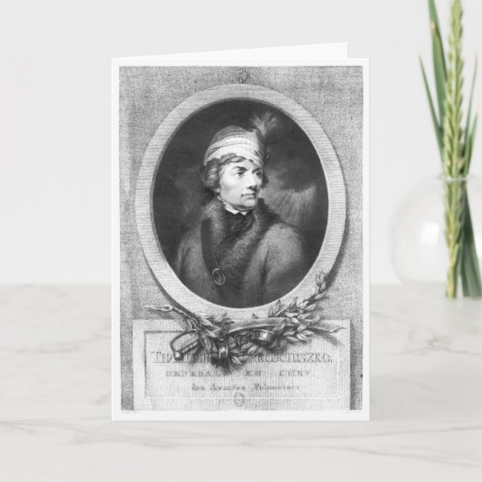 Tadeusz Kosciuszko, door Christiaan wordt Kaart (Voorkant)