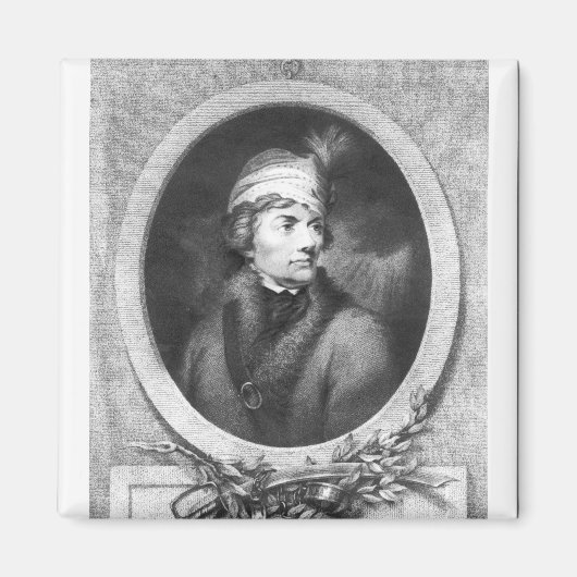 Tadeusz Kosciuszko , gegraveerd door Christiaan Magneet (Voorkant)