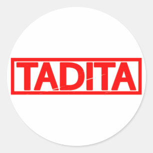 Tadita Stamp Ronde Sticker