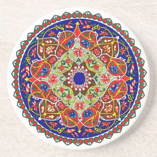  Tadjik Ornament Design Onderzetter (Voorkant)