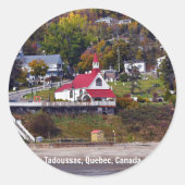 Tadoussac, Quebec, Canada Ronde Sticker (Voorkant)