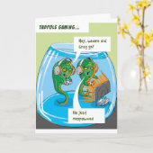 Tadpole gaming blije verjaardagskaart kaart (Gele Bloem)