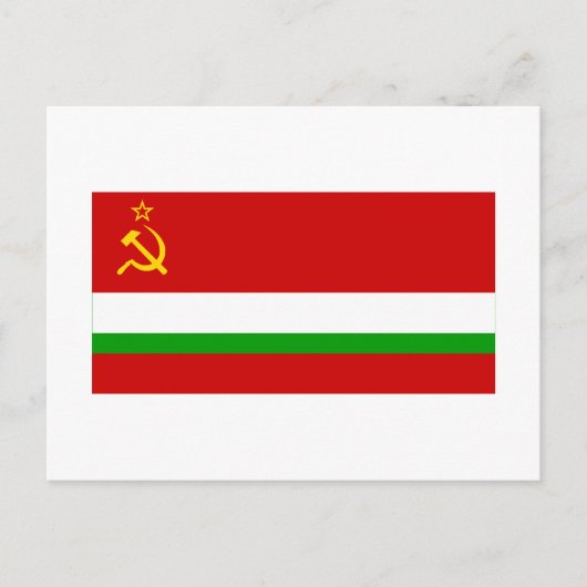 Tadzjiekse SSR-vlag Briefkaart (Voorkant)