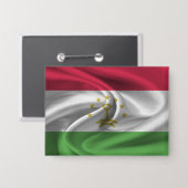 Tadzjiekse vlag knop button (Voorkant / Achterkant)