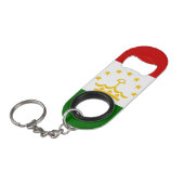 Tadzjiekse vlag mini flessenopener (Voorkant Gekanteld)