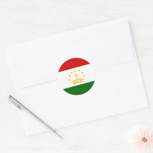 Tadzjiekse vlag ronde sticker