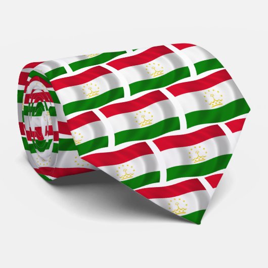 Tadzjiekse vlag stropdas (Opgerold)