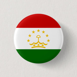 Tadzjiekse vlag, vlag van Tadzjikistan Ronde Button 3,2 Cm
