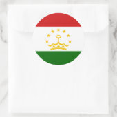Tadzjiekse vlag, vlag van Tadzjikistan Ronde Sticker (Tas)