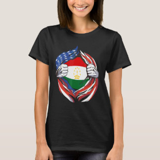 Tadzjikistaanse vlag Amerikaanse trots op mijn Tad T-shirt