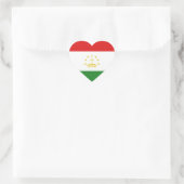 Tadzjikistaanse Vlag Hart Sticker (Tas)