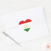 Tadzjikistaanse Vlag Hart Sticker (Envelop)