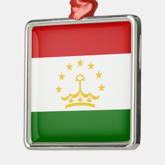 Tadzjikistaanse vlag (Tadzjikistan) C Metalen Ornament (Links)