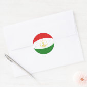 Tadzjikistan Fisheye Vlag Sticker (Envelop)