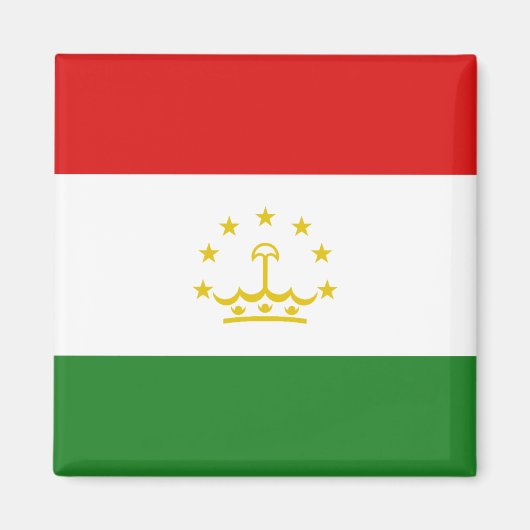 Tadzjikistan Flag Magnet (Voorkant)