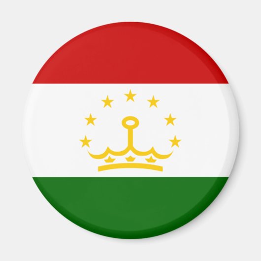 Tadzjikistan Flag Magnet (Voorkant)