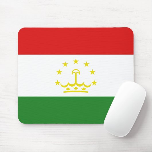 Tadzjikistan Flag Mousepad Muismat (Met muis)
