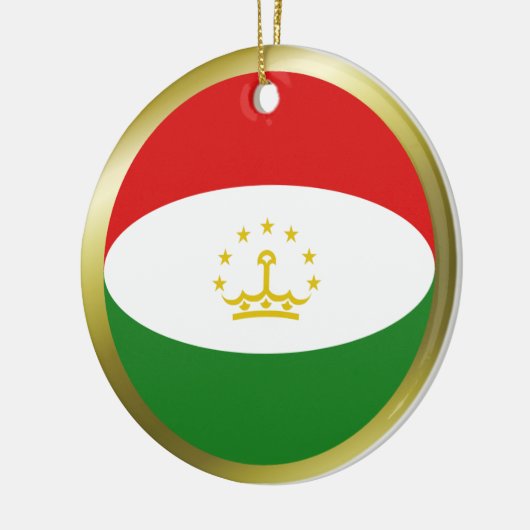 Tadzjikistan Flag Ornament (Links)