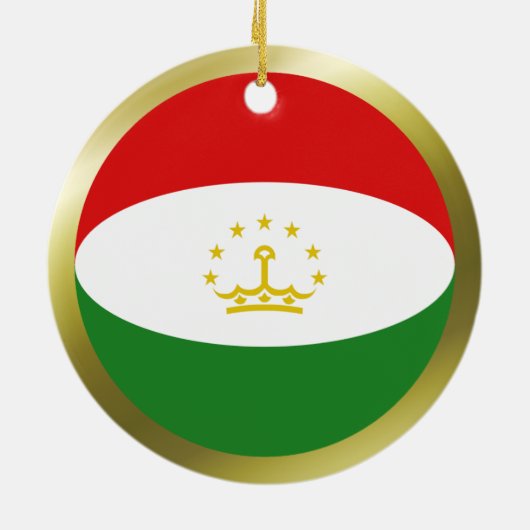 Tadzjikistan Flag Ornament (Achterkant)