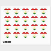 Tadzjikistan Flag Splendid Patriotic Hart Sticker (Vel)