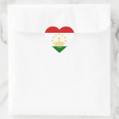 Tadzjikistan Flag Splendid Patriotic Hart Sticker (Tas)