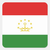Tadzjikistan Flag Sticker (Voorkant)
