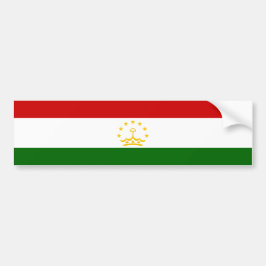 Tadzjikistan Flag (Tadzjikistan) (Republiek Tadzji Bumpersticker