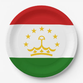 Tadzjikistan Flag (Tadzjikistan) (Republiek Tadzji Papieren Bordje